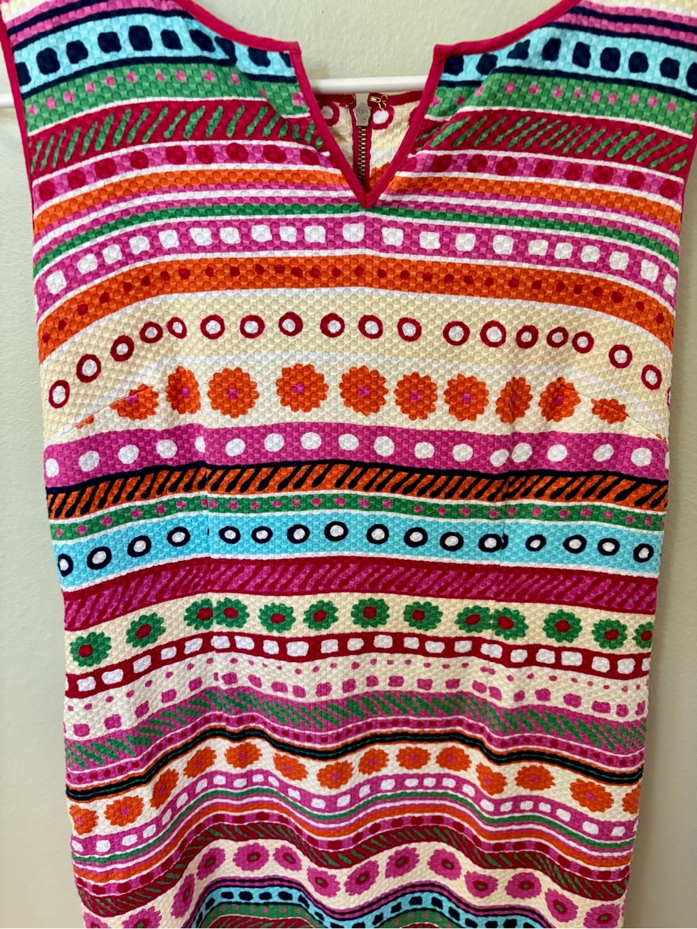 Talbots Multicolor Striped Sleeveless Midi Dress! Super cute and comfy! Size 8. - Picture 4 of 9